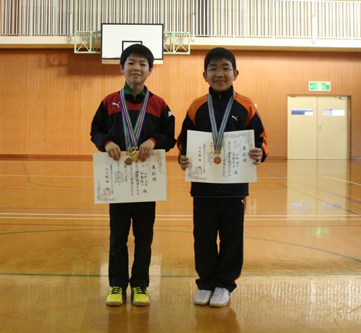 男子ダブルス３位