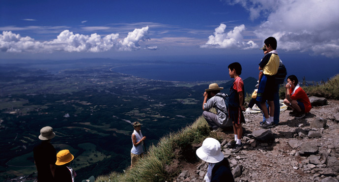 Climbing Mt. Daisen