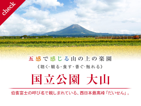 【国立公園 大山】伯耆富士の呼び名で親しまれている、西日本最高峰「だいせん」。