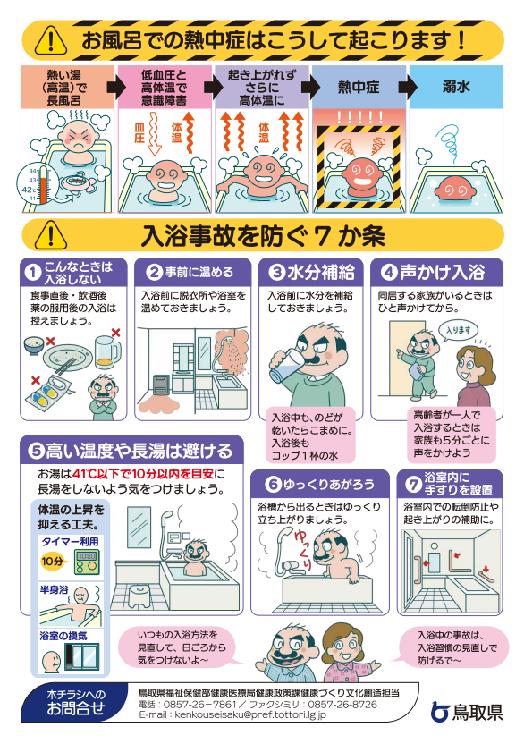 鳥取県作成注意喚起チラシ