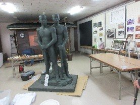 たたらまつりに向けて準備中