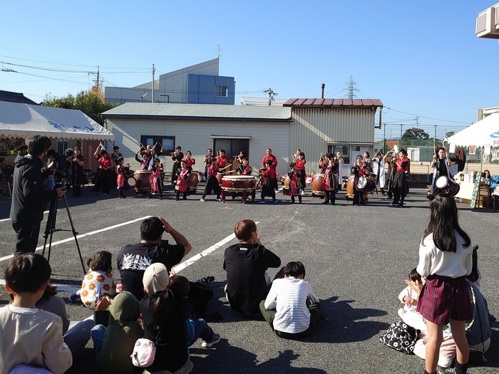 迫力ある和太鼓の演奏